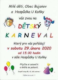 Maškární karneval 29.2.2020